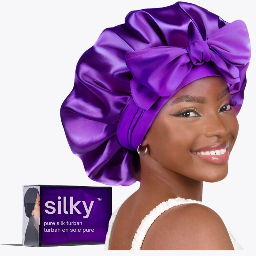 Silky All-Night Silk Bonnet™ - Purple - still sealed in package!